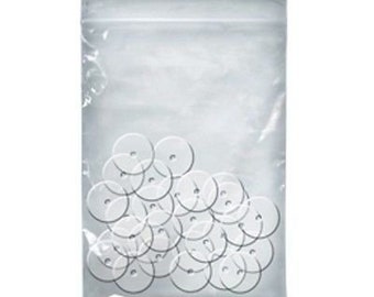 100pcs Plastic Nylon Discs for Earring Backs .6mm Gauge