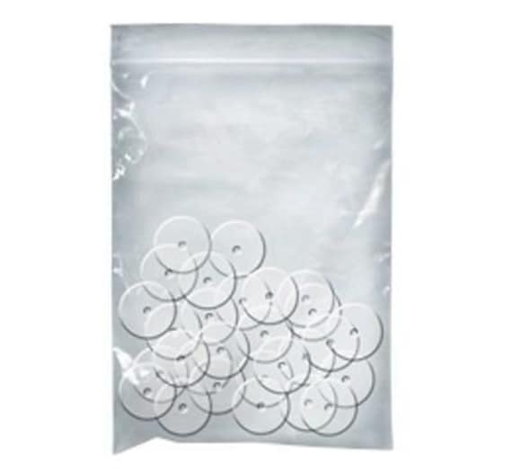 100pcs Plastic Nylon Discs for Earring Backs .6mm Gauge 