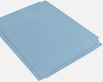Zona 37-944 3M Wet/Dry Polishing Paper, 8.5x11, 9 Micron, Lt Blue, 10 sheets