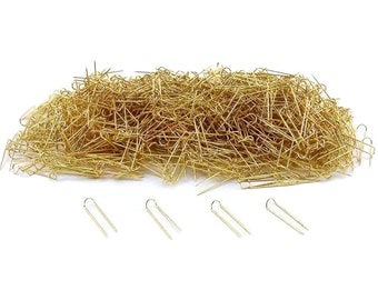 1000 Gold U-Pins Jewelry Display Chain Pad Showcase