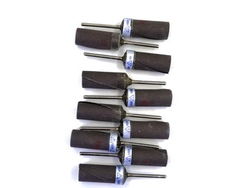 Abrasive Roll Mounted on Mandrel Stone Metal Polishing Sanding 400 Grit 10 Pack
