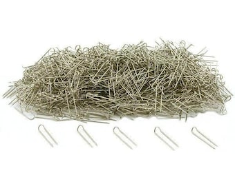 1000 Silver U-Pins Jewelry Display Chain Pad Showcase