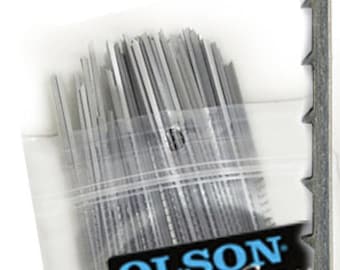 Olson PGT® Scroll Saw Blade 5″ Long PG459GR, 9RG, .048 x .018in, TPI 8/6rev, Skip Reverse Tooth, Pack of 144