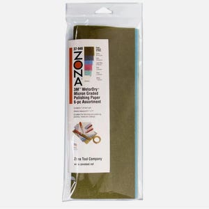Zona 37-948 3M Wet/Dry Polishing Paper, 8-1/2-Inch X 11-Inch, 6 Grades 1-30 Micron, 1 Each (6 Sheets Total)