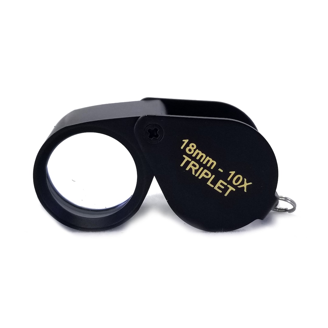 10x Triplet Loupe Black 18mm UK