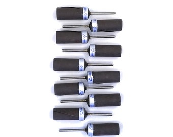 Abrasive Roll Mounted on Mandrel Stone Metal Polishing Sanding 1000 Grit 10 Pack