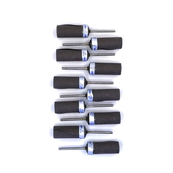 Abrasive Roll Mounted on Mandrel Stone Metal Polishing Sanding 1000 Grit 10 Pack