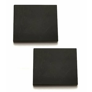 2 guldfärgade teststenar för skraptest av syror - små 5 x 5 cm