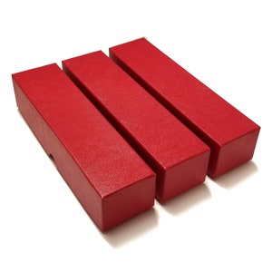 3 rote Aufbewahrungsbox ( 2 "x 2 "x 9 ") für 2x2 Flip Snape Münzhalter