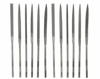 12 pc Mini Needle File Tool Assortment Set Craft Hobby Gunsmith Jewelry