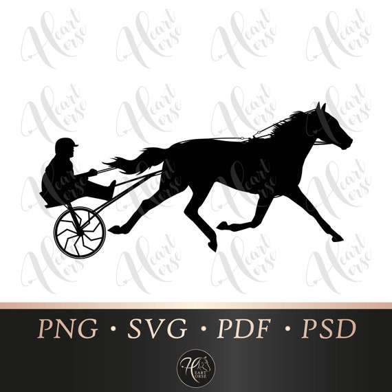 Download Harness racing silhouette harness racing svg horse pacer ...