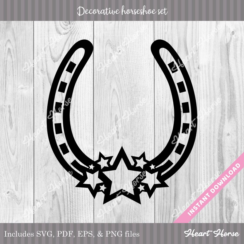 Download Clip Art Wedding Horseshoe Svg Digital Horseshoe Clipart Decorative Horseshoe Set Svg Art Collectibles