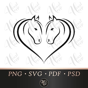 Horse heart svg, heart horse svg, equestrian logo, horse lover svg
