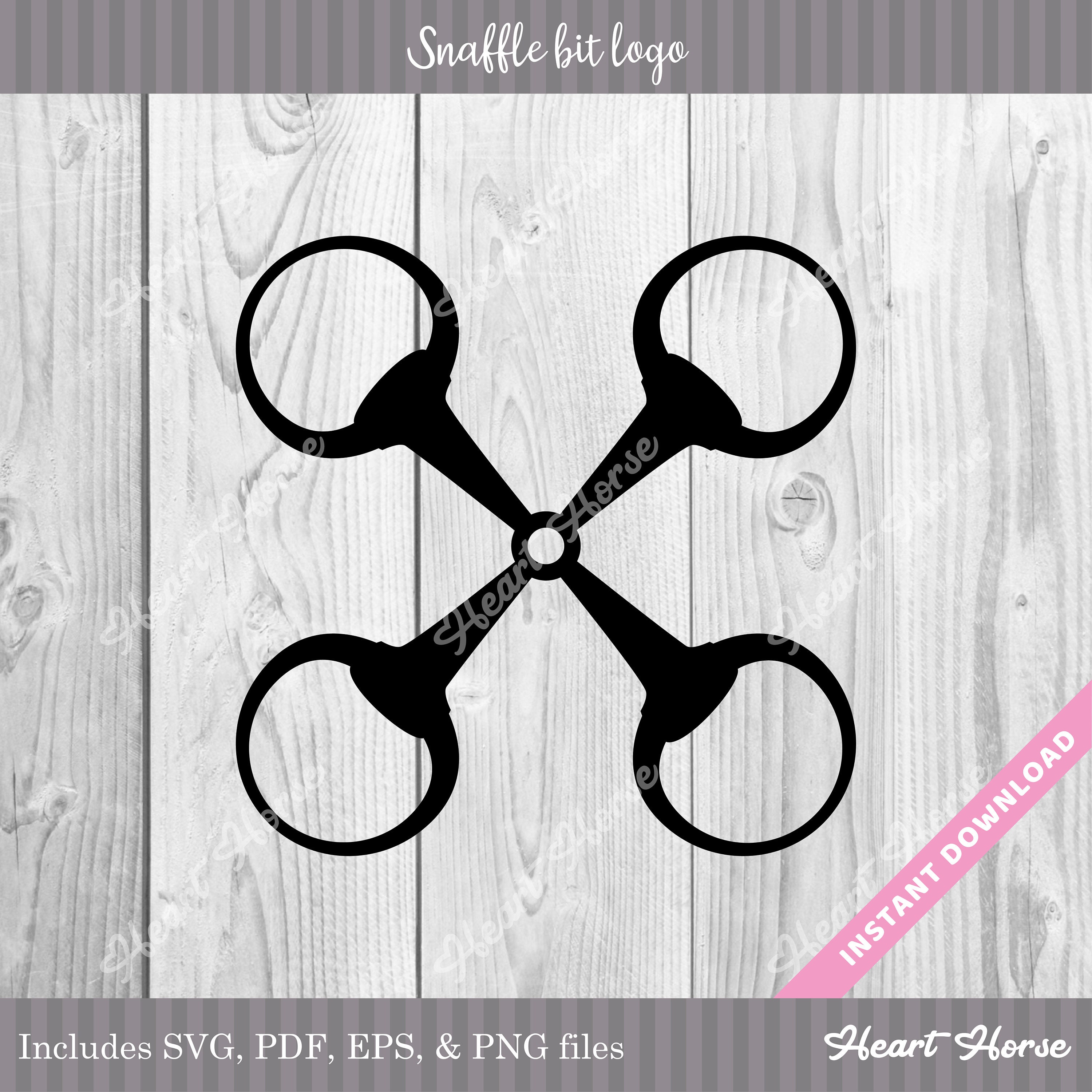 Snaffle Bit Logo Svg, Horse Logo, Horse Bit Svg, Horse Cut File