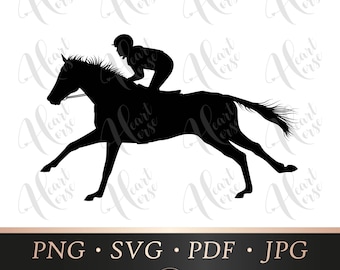Racehorse svg, galloping horse, horse racing silhouette, equestrian vinyl graphic