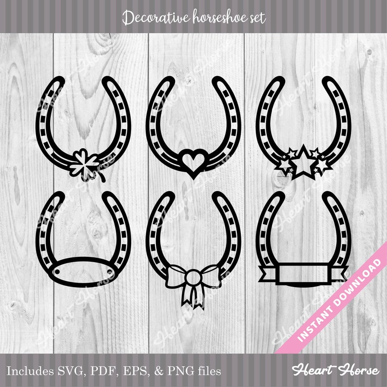 Download Art Collectibles Clip Art Digital Horseshoe Clipart Decorative Horseshoe Set Svg Wedding Horseshoe Svg