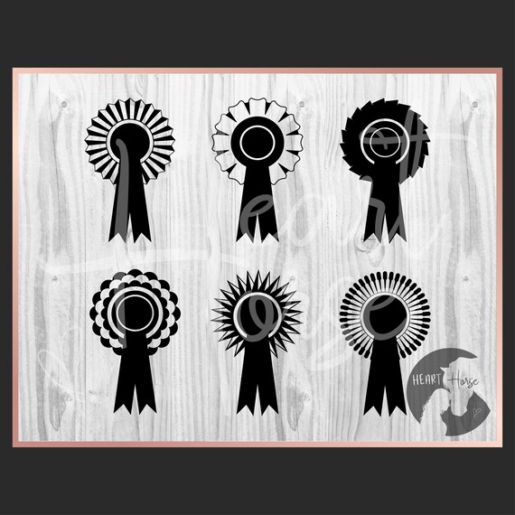 Download Rosette Silhouette Set Rosette Svg Horse Show Svg Dog Show Etsy PSD Mockup Templates