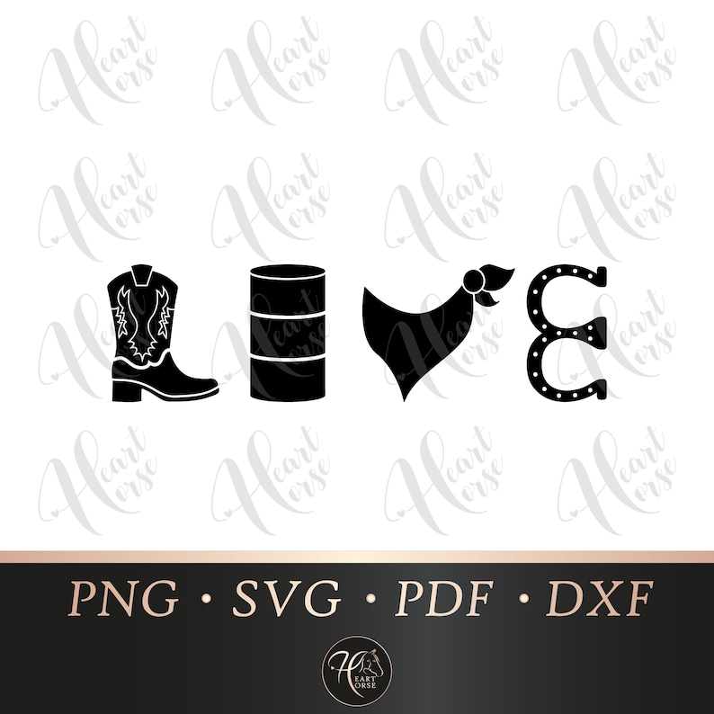 Download Rodeo love svg barrel racing svg cowboy svg cowgirl svg | Etsy