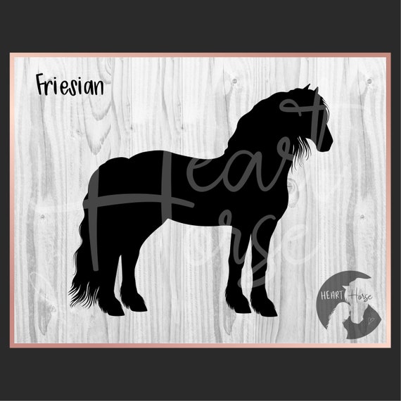 Download Friesian Horse Svg Horse Silhouette Svg Horse Breeds Svg Etsy PSD Mockup Templates