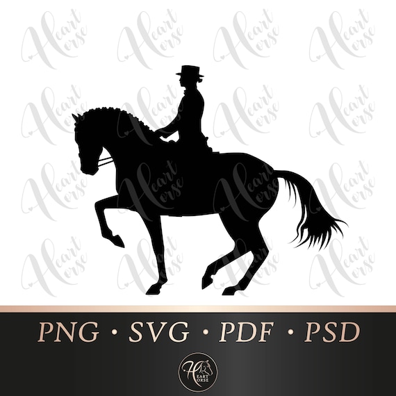 Download Dressage Piaffe Svg Horse Silhouette Equestrian Sport Svg Etsy PSD Mockup Templates