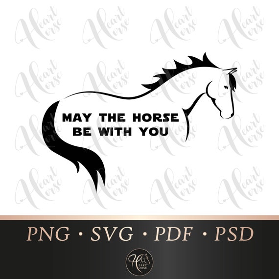 Download May The Horse Be With You Horse Humour Svg Funny Horse Svg Etsy 3D SVG Files Ideas | SVG, Paper Crafts, SVG File
