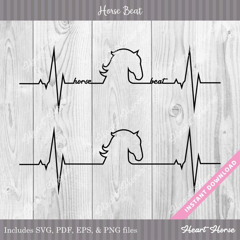 Horse Beat Horse Heartbeat Svg Horse Pulse Svg Horse Tee Etsy