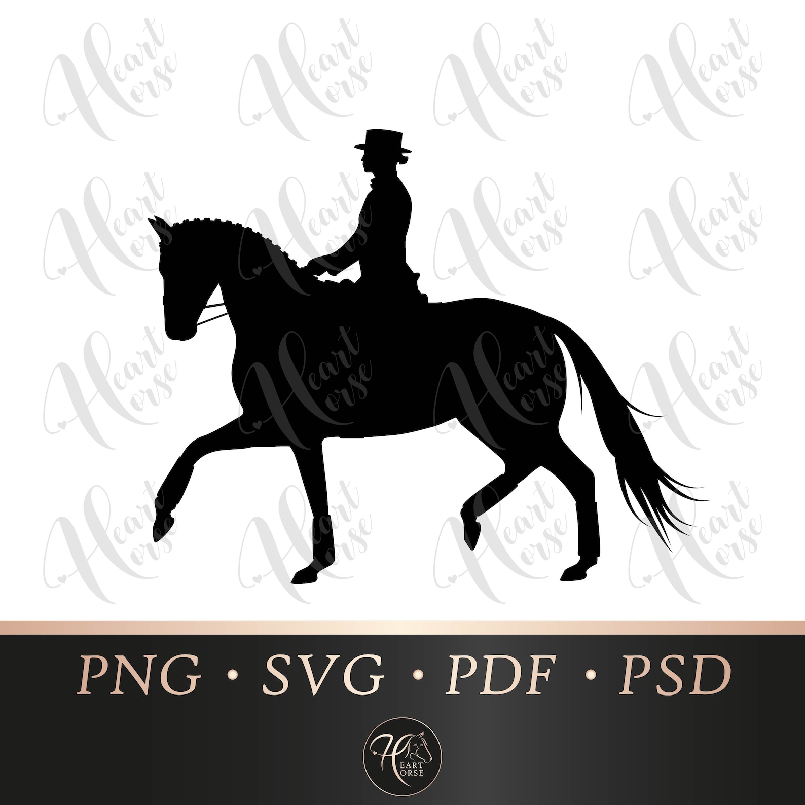 Dressage Svg, Dressage Horse Svg, Dressage Silhouette Svg, Horse Trot Silhouette, Equestrian