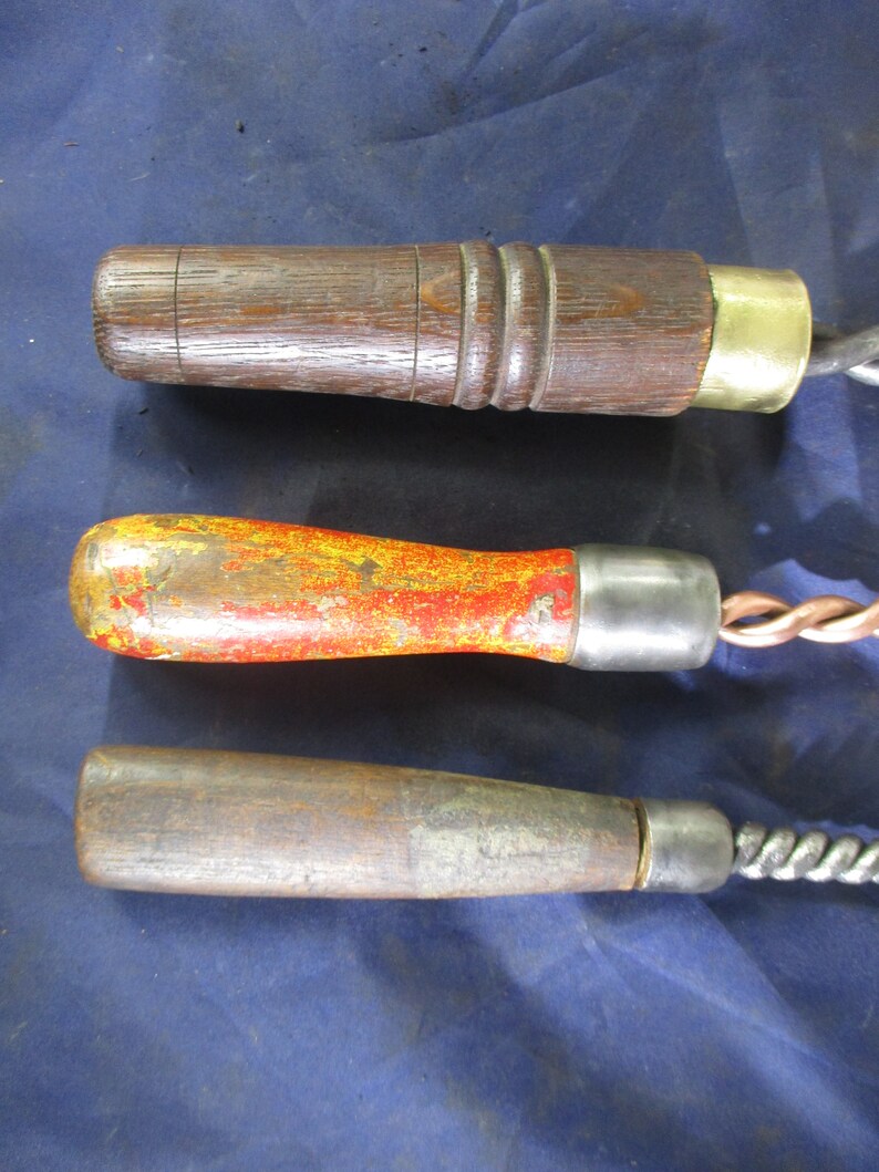 Three Antique Soldering Irons with TwistMetal Rods. SHURGRIP Etsy
