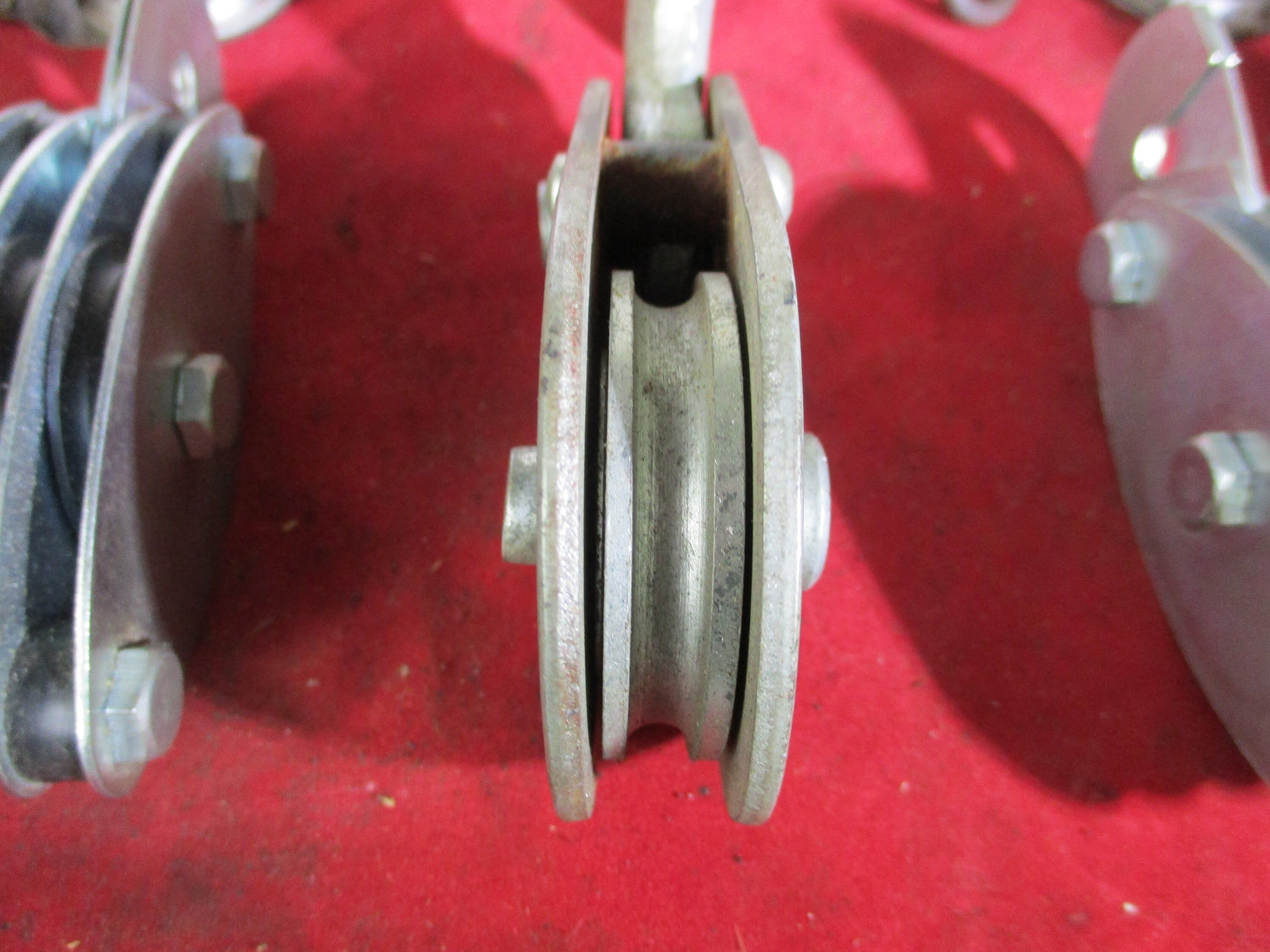 Lot of 15 Pulleys. 2 Triple Pulleys. 1 Double Pulley. 1 Large Etsy