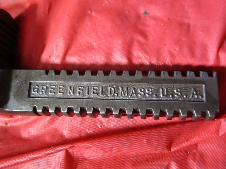 8 and One Marked Germany Oswego Tool Co. Antique Tools Antique Wrenches. and 10 G.T.D Corp. 6 Stillson Type Pipe Wrenches