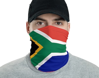 South Africa Flag Face Mask - RSA Country Pride & Ancestry Neck Gaiter