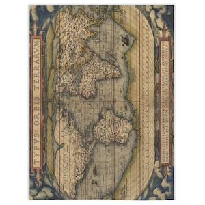 Old Theatrum Orbis Terrarum World Map Blankets