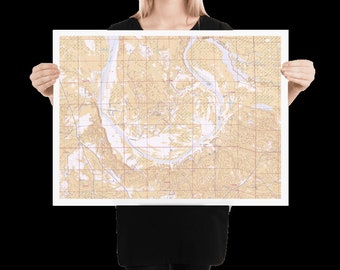 Canton Bend AL Map (2018) Poster