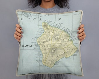 Custom Map Pillow - Personalized Home Decor Couch Throw Pillow