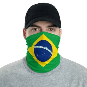 Brazil Flag Face Mask - Brasil Pride & Heritage Neck Gaiter