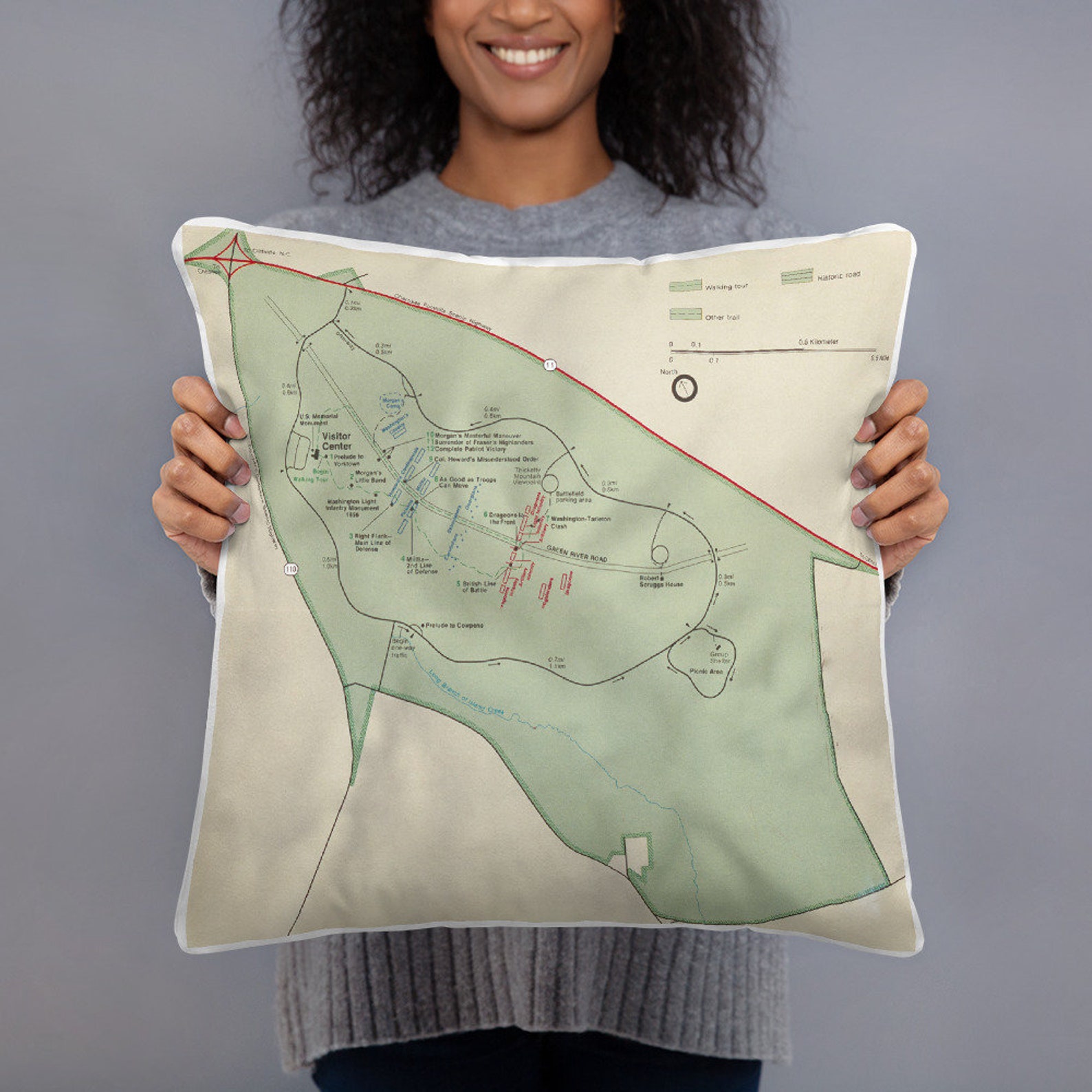 Cowpens National Battlefield Map 1990 Vintage South Carolina Etsy España