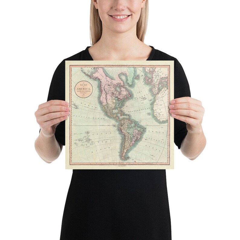 Old Americas Map 1806 Vintage North - Il 794xN.2187755642 Go6i