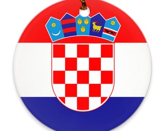 Croatia Flag Face Mask - Croatian Pride & Ancestry  Ornaments