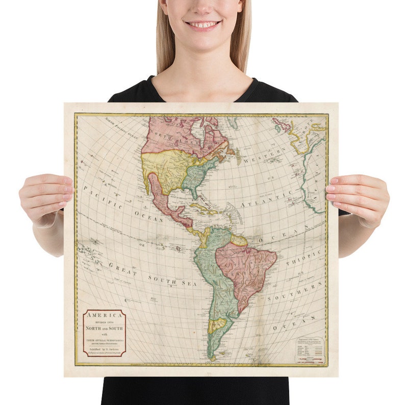 Old Americas Map 1775 Vintage North - Il 794xN.4035862704 5bqq