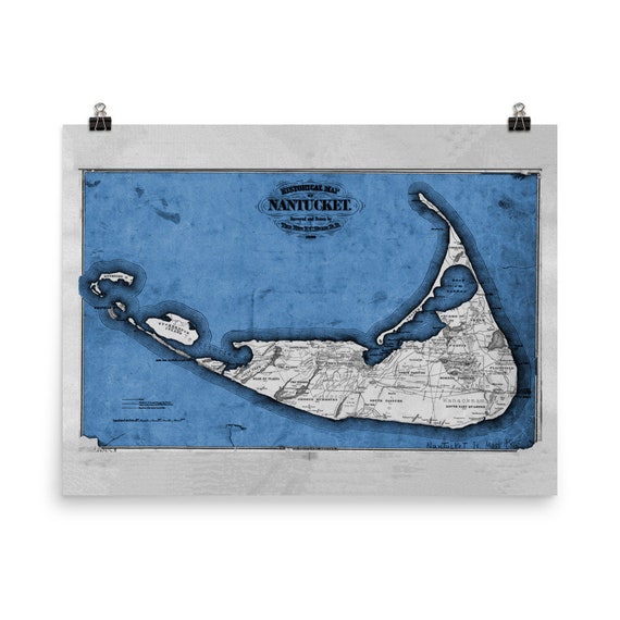 POSTER SAILING ENJOY THE RIDE NANTUCKET MASSACHUSETTS SAIL VINTAGE REPRO FREE SH