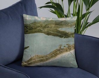 InkfulMerch San Diego California State City Road Map Throw Pillow Multicolor 18x18 InkfulMerch San Diego California State City Road Map Throw Pillow Multicolor 18x18