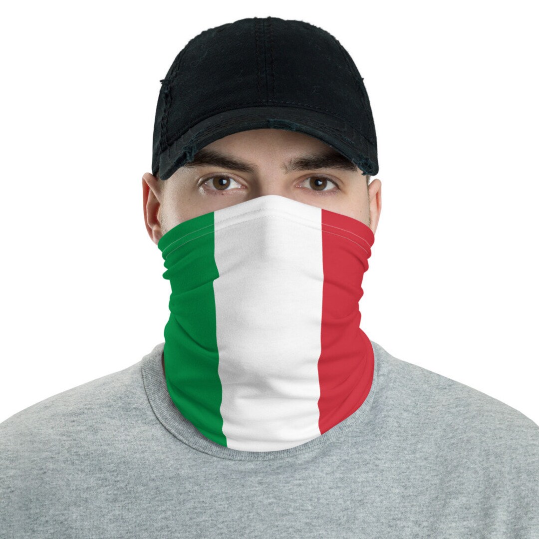 Italy Flag Face Mask Italian Pride and Heritage Neck Gaiter Etsy