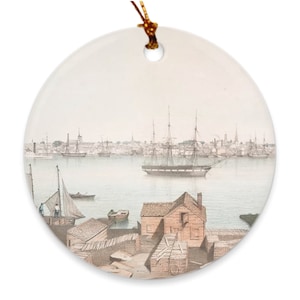 Old Newburyport MA Map (1846) Vintage Massachusetts North Shore City Atlas  Ornaments