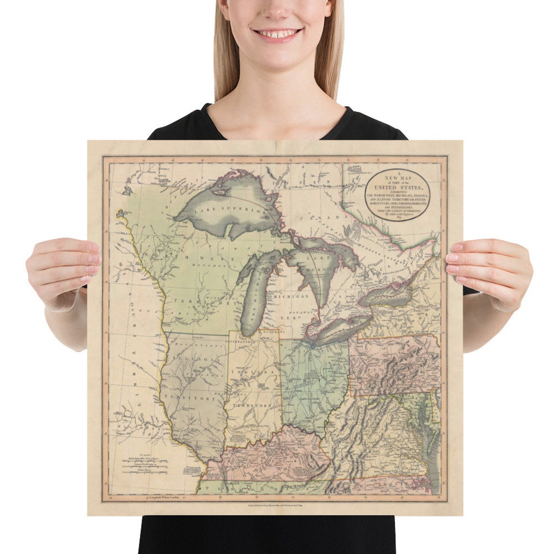 Old Midwestern United States Map - Il 1080xN.4498718162 Aczz 