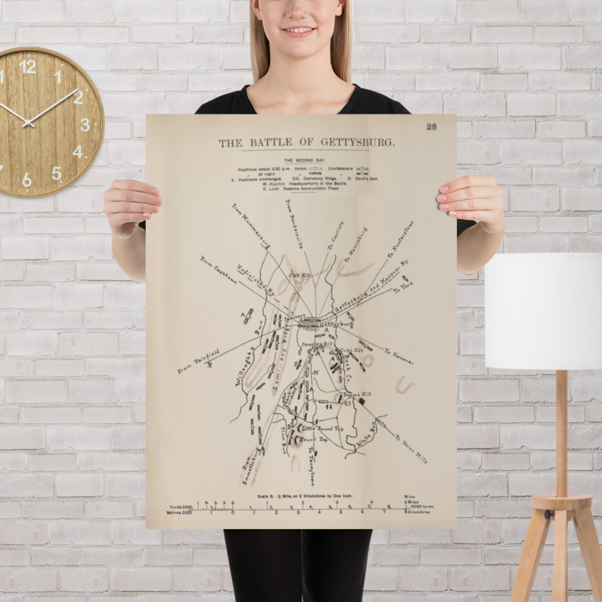 古いアメリカ南北戦争の地図 - Etsy 日本