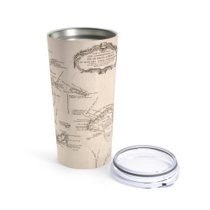Mapa de época de las Islas Turcas y Caicos (1782) Archipiélago de Lucayan Vaso del Antiguo Atlas 20oz