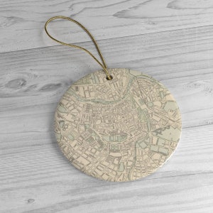 Vintage Wien Österreich Karte (1901) Alte österreichische Hauptstadt Atlas Ornamente