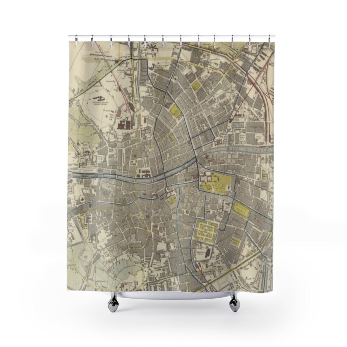 Alte Dublin Irland Karte 1883 Vintage irische Hauptstadt | Etsy