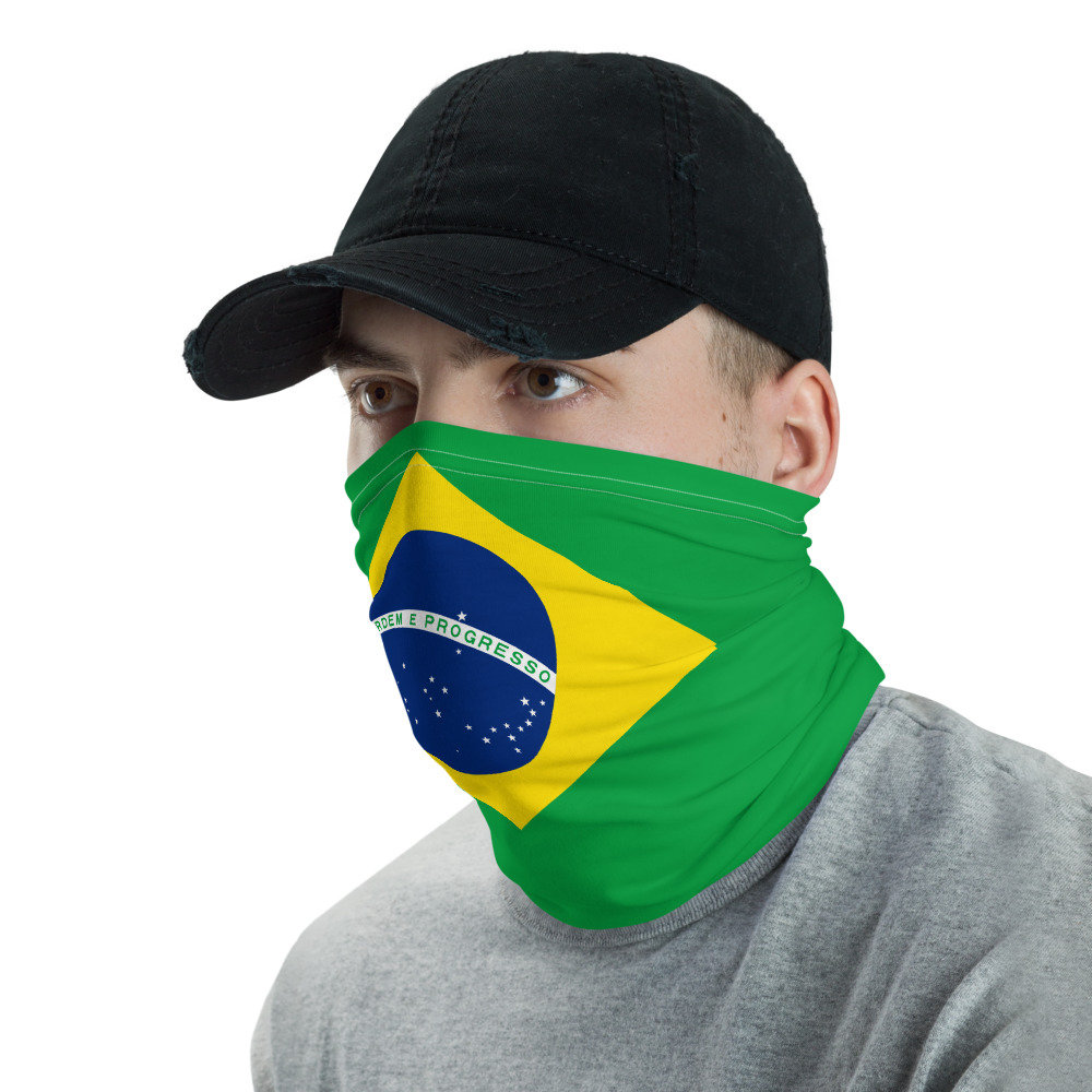 Brazil Flag Face Mask - Brasil Pride & Heritage Neck Gaiter - Etsy