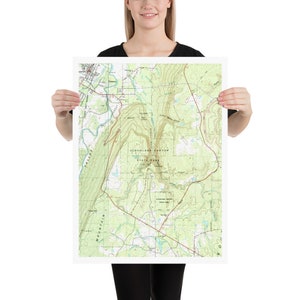 Cloudland Canyon State Park GA Map (1983) Sitton & Trenton Gulch Georgia Poster